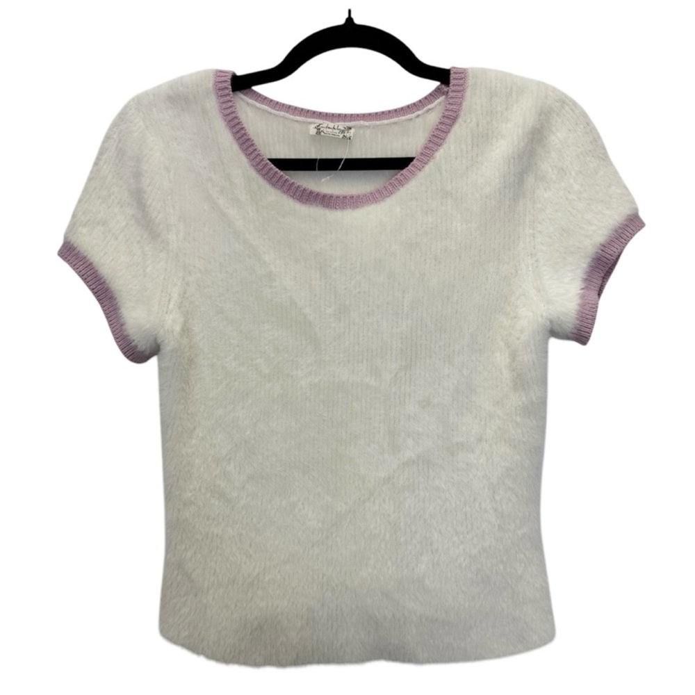 Intimately Free People Whole Lotta Fluff Cami Ivor/Lavender Baby Tee